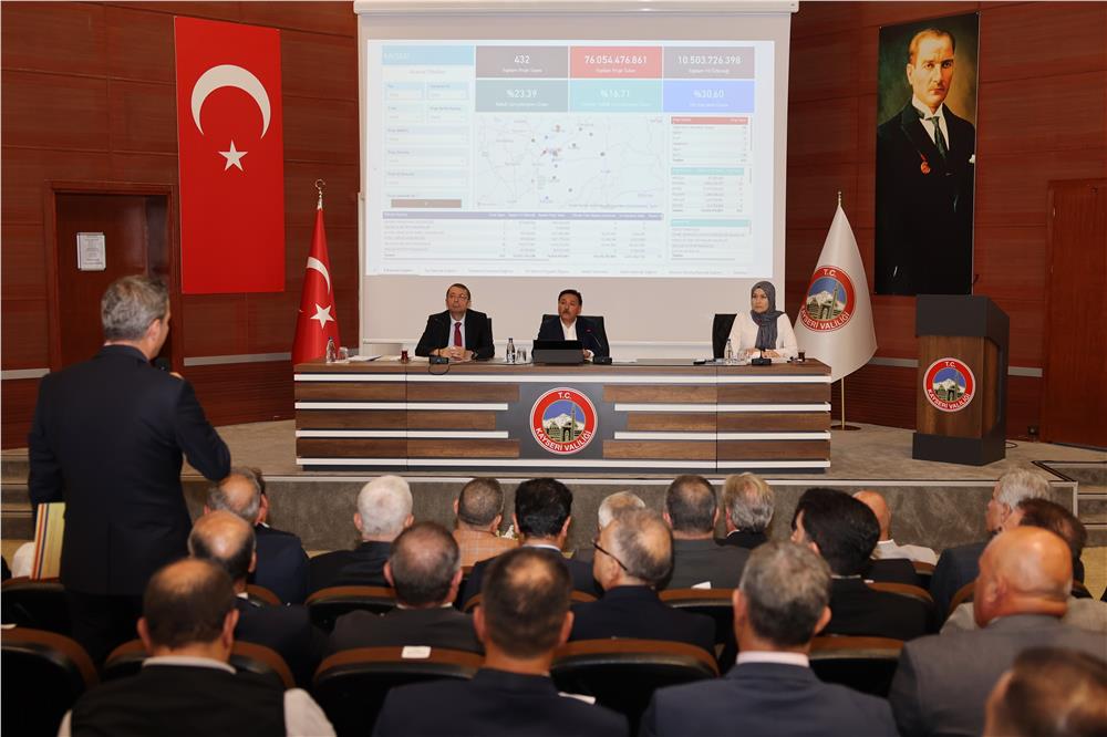 İl Koordinasyon Kurulu Vali Çiçek Başkanlığında toplandı İl Koordinasyon Kurulu Vali Çiçek Başkanlığında toplandı