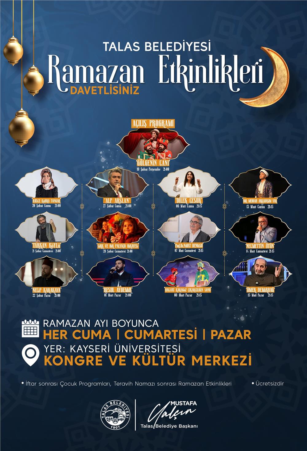 Başkan Yalçın’dan Ramazan etkinliklerine davet