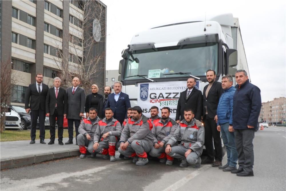 Melikgazi’nin yardım eli yine Gazze’ye uzandı