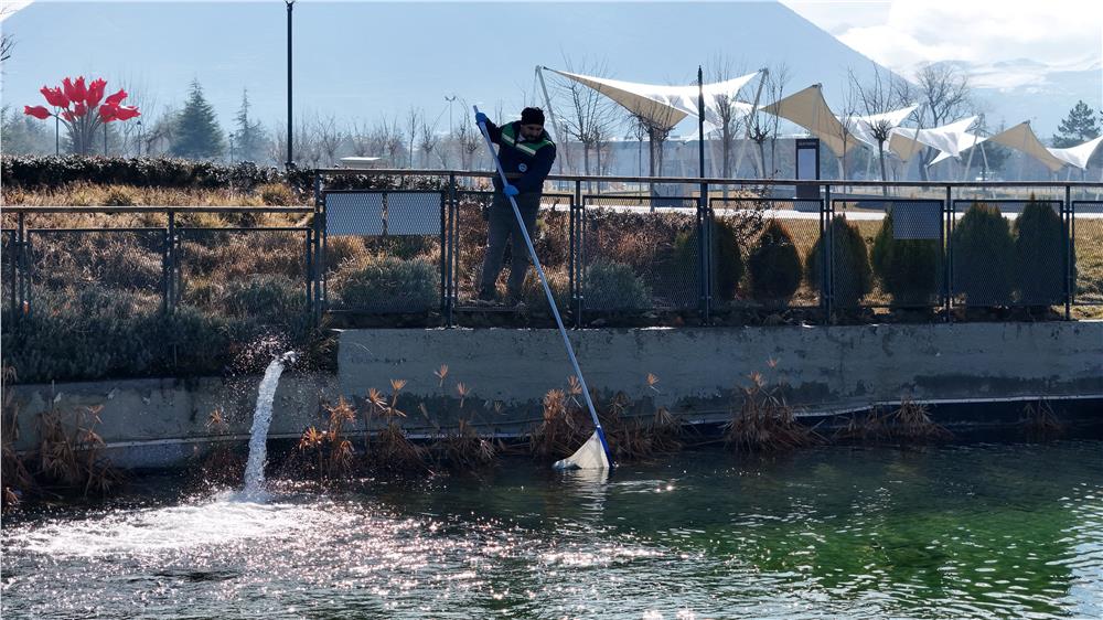 Recep Tayyip Erdoğan Millet Bahçesi’nde bakım, onarım ve temizlik seferberliği