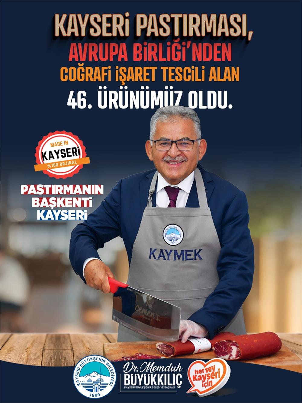 Başkan Büyükkılıç: Kayseri Pastırması Avrupa Birliği