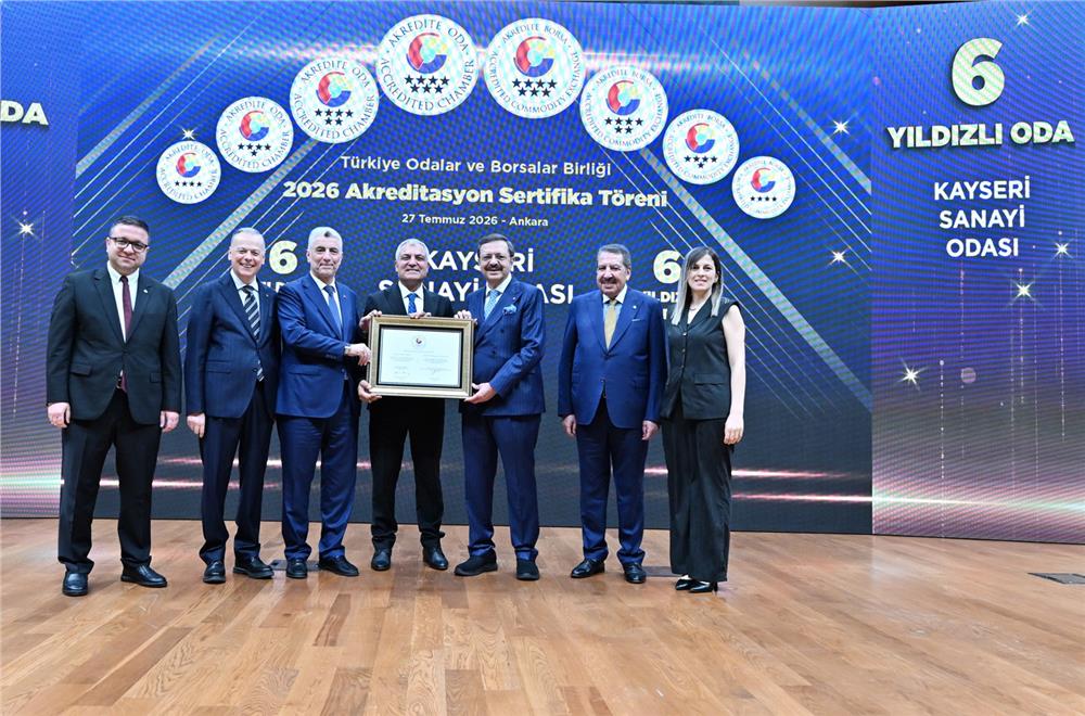 Kayseri Sanayi Odası’nın hizmet kalitesi bir kez daha tescillendi