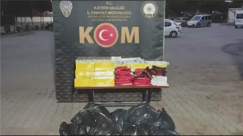 Kayseri'de kaçak sigara operasyonu: 1 kişi gözaltına alındı