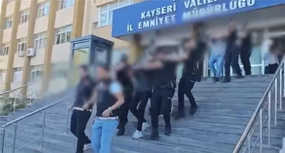 Kayseri’de torbacılara eş zamanlı operasyon: 7 tutuklama