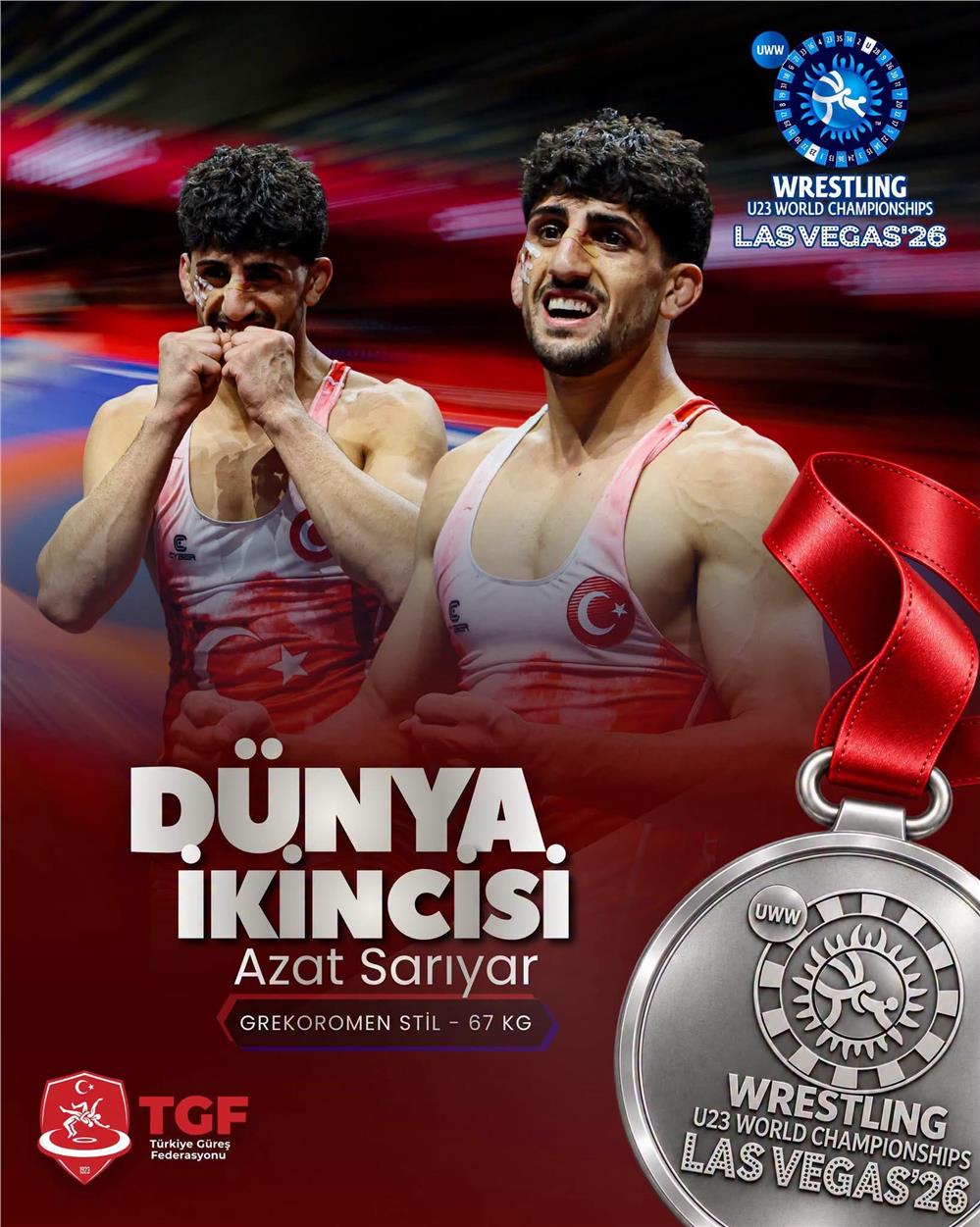 Kayserili Azat Sarıyar, dünya İkincisi oldu