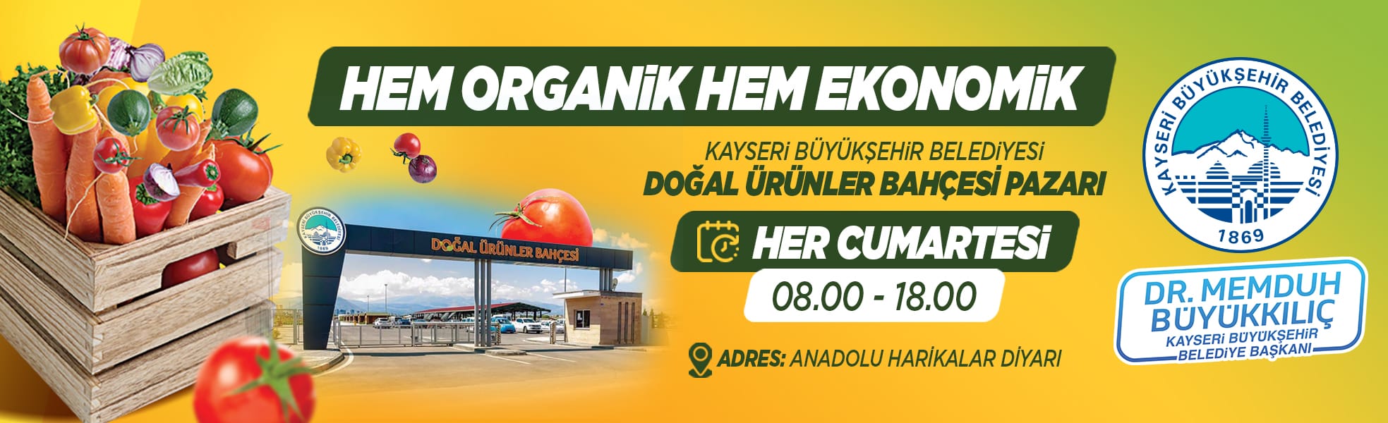 KAYSERİ BÜYÜKŞEHİR BELEDİYESİ DOĞAL ÜRÜNLER BAHÇE PAZARI