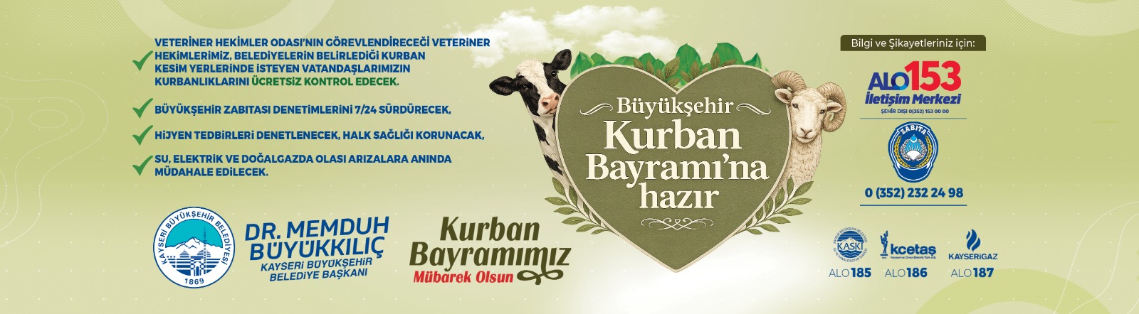 Kayseri Büyükşehir Belediyesi Bayrama Hazır