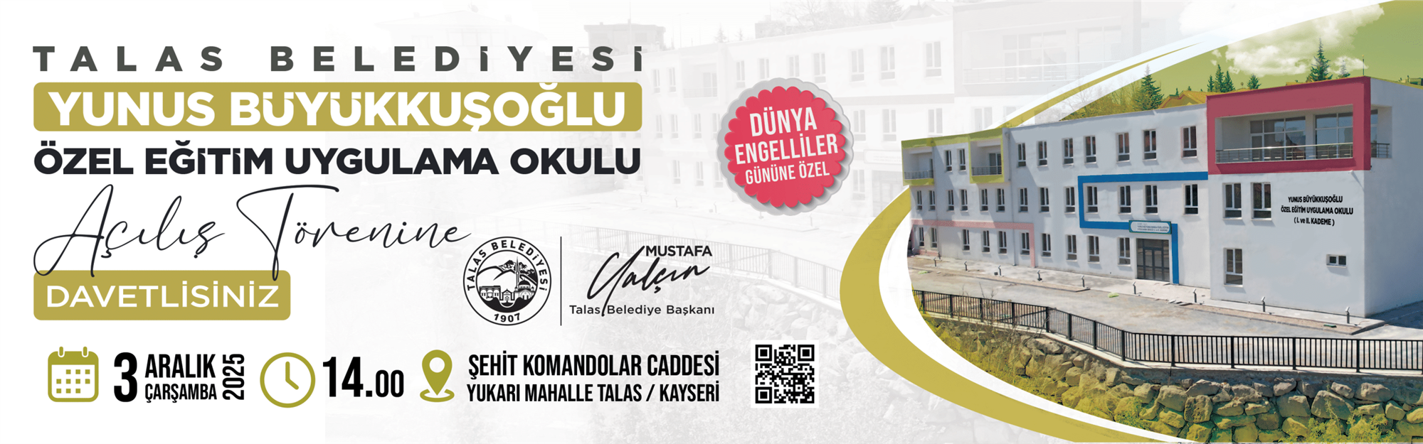 Talas Belediyesi Yunus Büyükkuşoğlu Özel Eğitim Uygulama Okulu