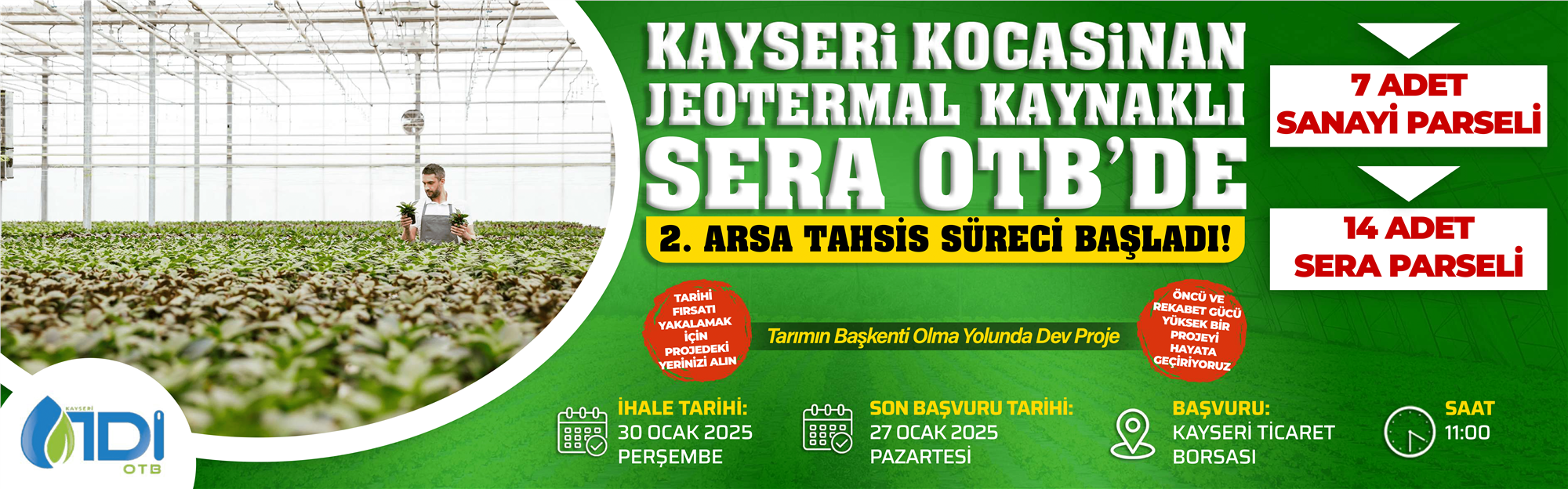 TDIOTB Arsa Satış Reklamı